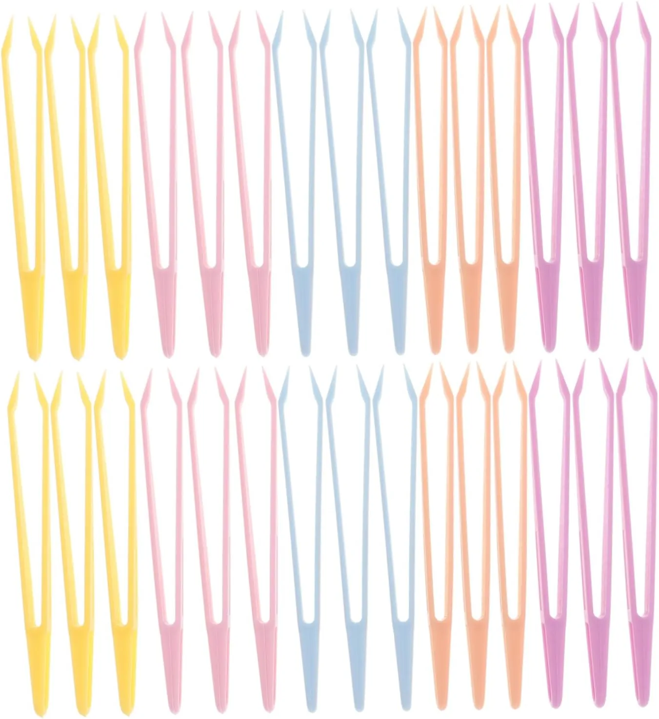 100pcs Tweezers Eyebrow Lash Tweezer First for Tip Women Accessory Eyelash Cosmetic Shaping Multifunctional Slant and Make Hair Fine Shape Tools Facial Clamp Plastic