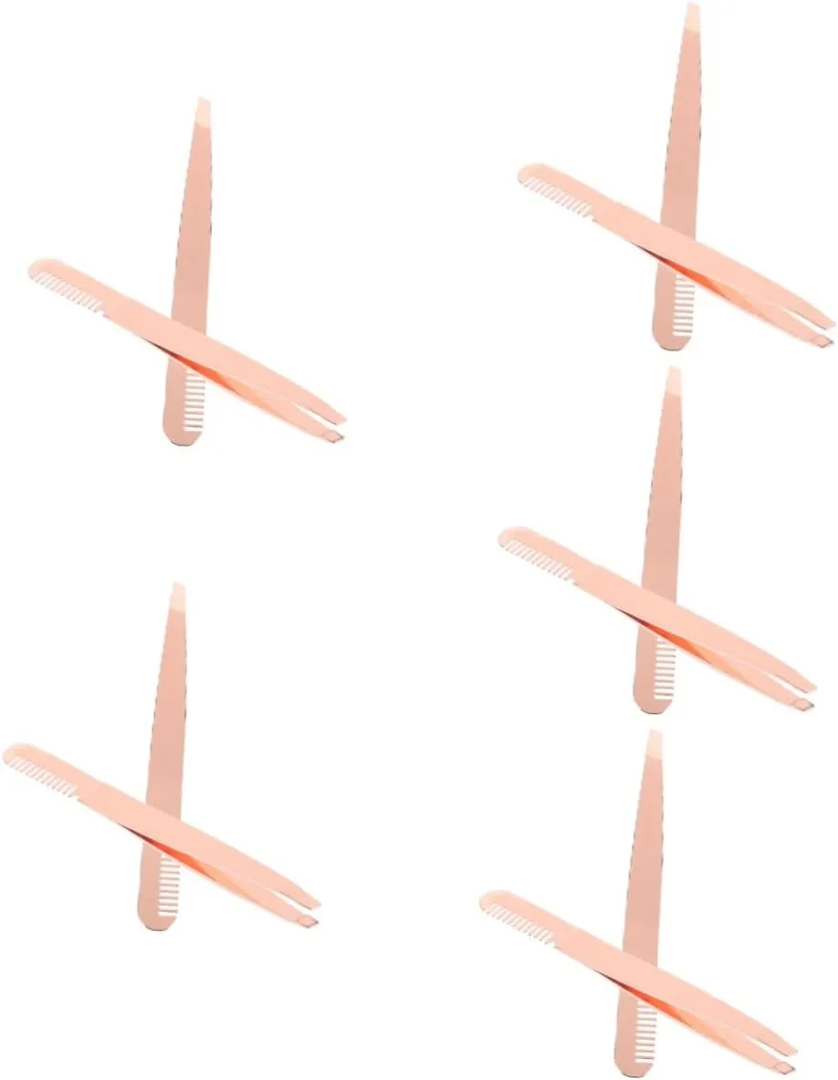 10pcs Precision Eyebrow Tweezers Hair Removal Tools for Eyebrow Shaping Beauty Tools for Women Compact Easy to Carry