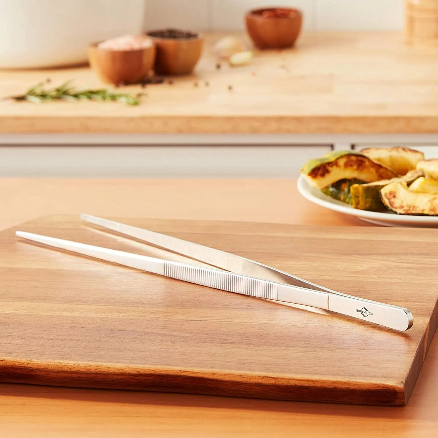 12-Inch Tweezer Tongs in 18/10 Stainless Steel