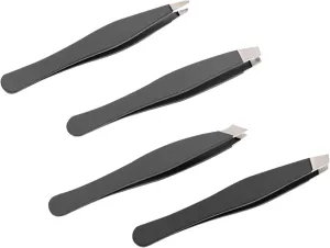 12pcs Stainless Steel Eyebrow Tweezers Practical Beauty Tools for Home Use Precision Eyebrow Clips for Easy Hair Removal and Shaping Closed Clamp Design for Safe Grooming