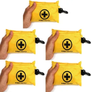 151 Pcs First Aid Kits for Sport Outdoor Office Home School Survival Emergency Trauma Military Tactical Medical School Office Home Hunting Camping Hiking Traveling Fishing IFAK EMT Bag (5 Packs)