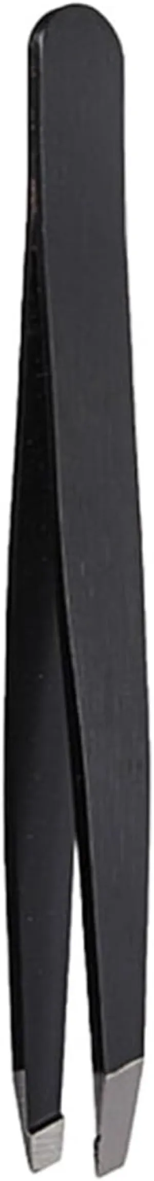 1PC Black Color Eyebrow Tweezer Hair Beauty Stainless Steel Eye Brow Clips Makeup Tool (Color : Silver, Size : 1SIZE) (Black 1SIZE)