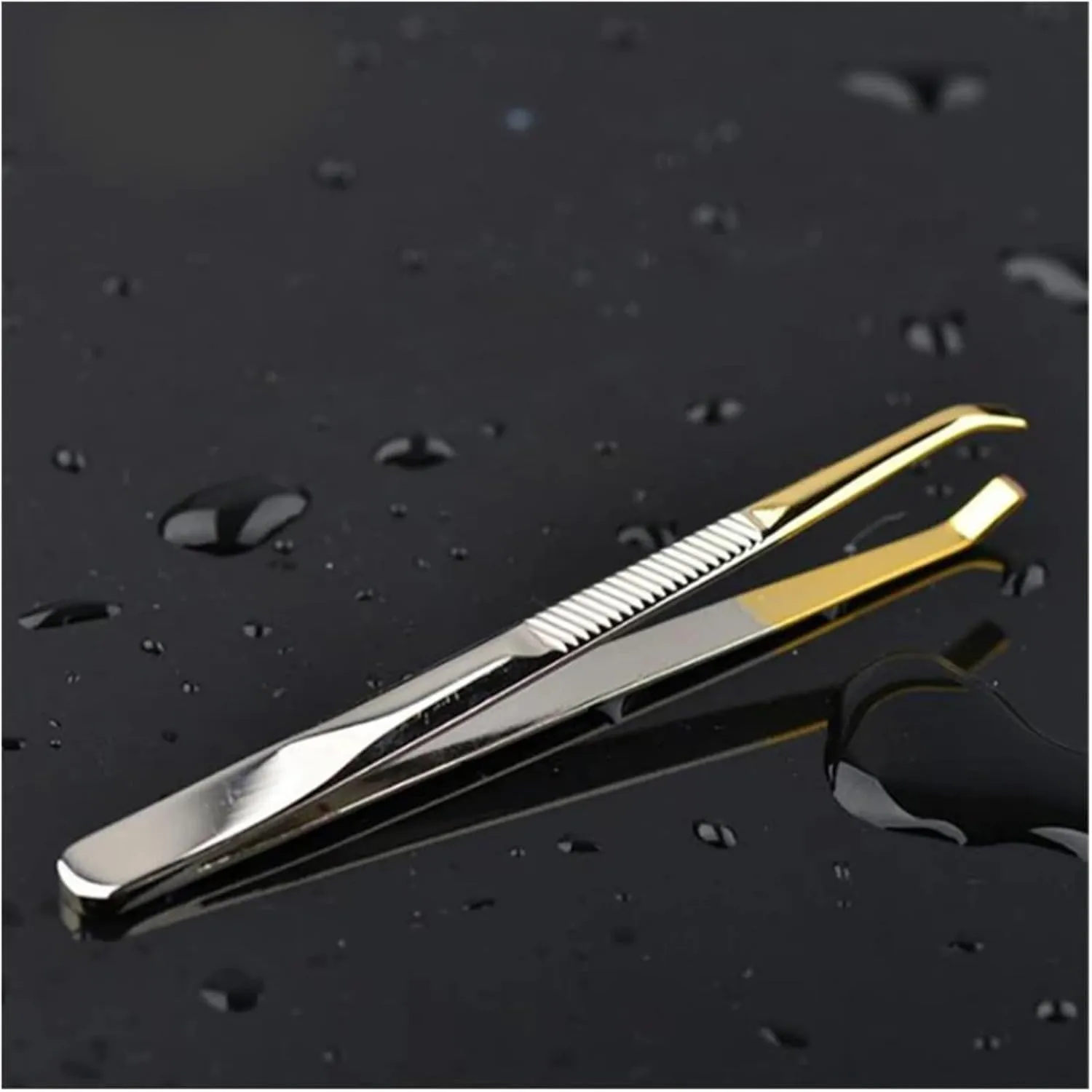 1PC Make Up Tools Eyebrow Tweezer Stainless Steel Slant Tip Eyes Tweezer Clip For Face Hair Removal(Silver)