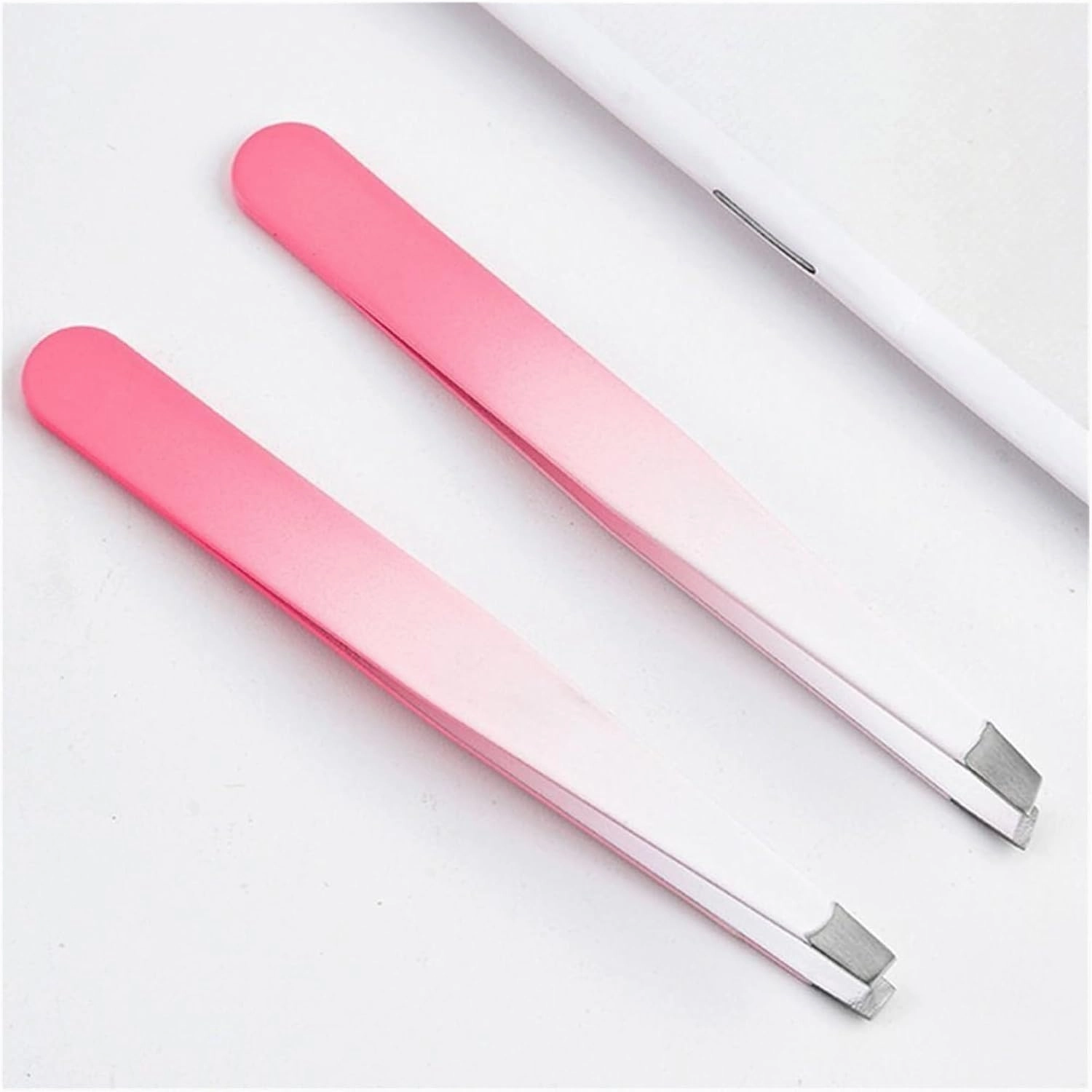 1PC Eyebrow Pliers Stainless Steel Eye Brow Tweezer Flat/Oblique Mouth Tip Slant Tip Point Women Makeup Tool(03)