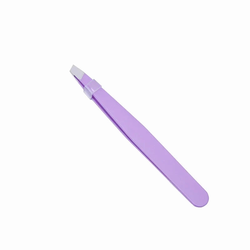 1pc Stainless Steel Eyebrow Tweezer Face Hair Removal Tweezers Colorful Makeup Eyelash Tweezer Eye Brow Clips Makeup Tools