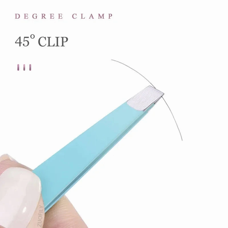 1pc Stainless Steel Eyebrow Tweezer Face Hair Removal Tweezers Colorful Makeup Eyelash Tweezer Eye Brow Clips Makeup Tools
