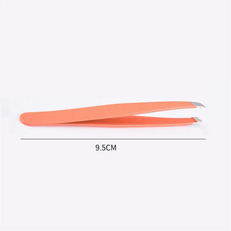 1pc Stainless Steel Eyebrow Tweezer Face Hair Removal Tweezers Colorful Makeup Eyelash Tweezer Eye Brow Clips Makeup Tools