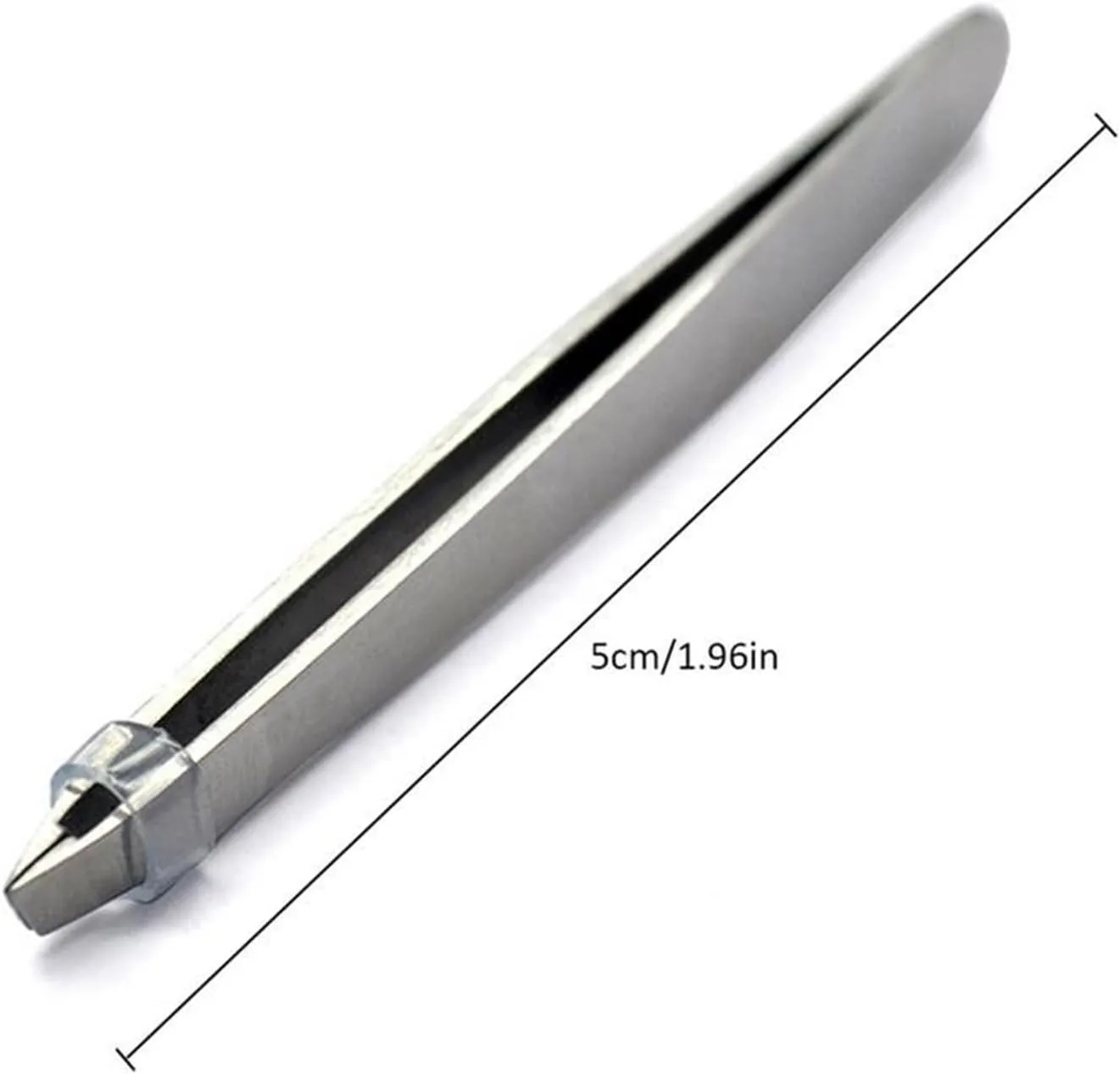 1Pcs Stainless Steel Eyebrow Tweezer Slant Tip Eyebrow Tweezer Tweezer Makeup Tool (Silver 1SIZE)