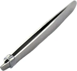 1Pcs Stainless Steel Eyebrow Tweezer Slant Tip Eyebrow Tweezer Tweezer Makeup Tool (Silver 1SIZE)