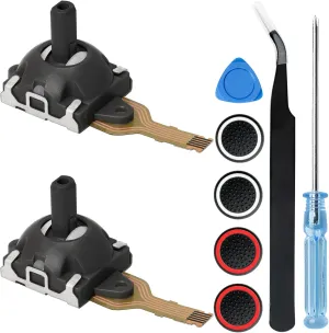 2 Pack Hall Joystick Replacement for ROG Ally, Hall Joystick Compatible with ASUS ROG Ally Compatible with GPD WIN3 Handheld, Analog Stick Transducer Drift Repair Kit, ROG Ally Accessories