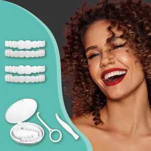 2 Pairs Snap on Dentures for Women & Men, Comfortable & Confident Smile, Snap in Teeth for Missing Teeth