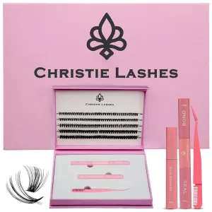 200 Individual Lash Clusters 30D 40D DIY Eyelash Extension Clusters Long-Lasting & Durable Lashes Natural Look for Home Use with applicator, BOND, SEAL AND REMOVER
