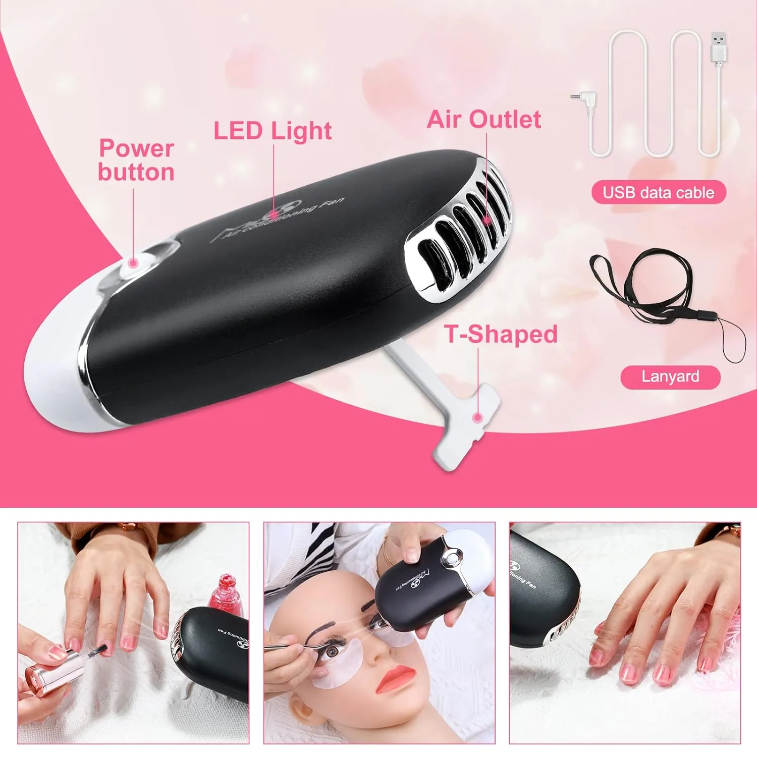 215 Pcs Eyelash Extension Supplies Kit, Modacraft Lash Kit For Eyelash Extensions Beginners USB Air Blower 2 Lash Tweezer 100 Mascara Brush 50 Micro Applicator 50 Ring Cup Holder 2 Tape 10 Eye Gel Pad
