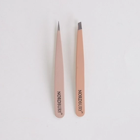 2 Piece Combination Tweezer Set