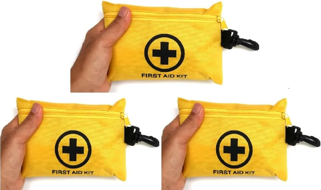 3 Packs 151 Pcs First Aid Kits Small for Survival Emergency Trauma Military Tactical Medical School Office Home Hunting Camping Hiking Fishing IFAK EMT Bag