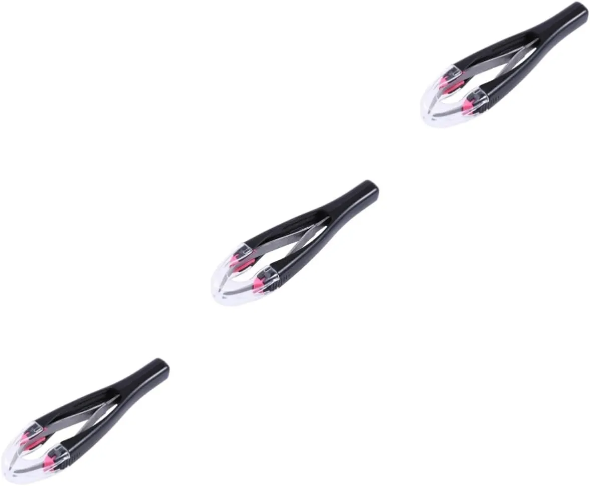 3pcs Automatic Retractable Eyebrow Tweezers Eyebrow Removal Set for Random Color