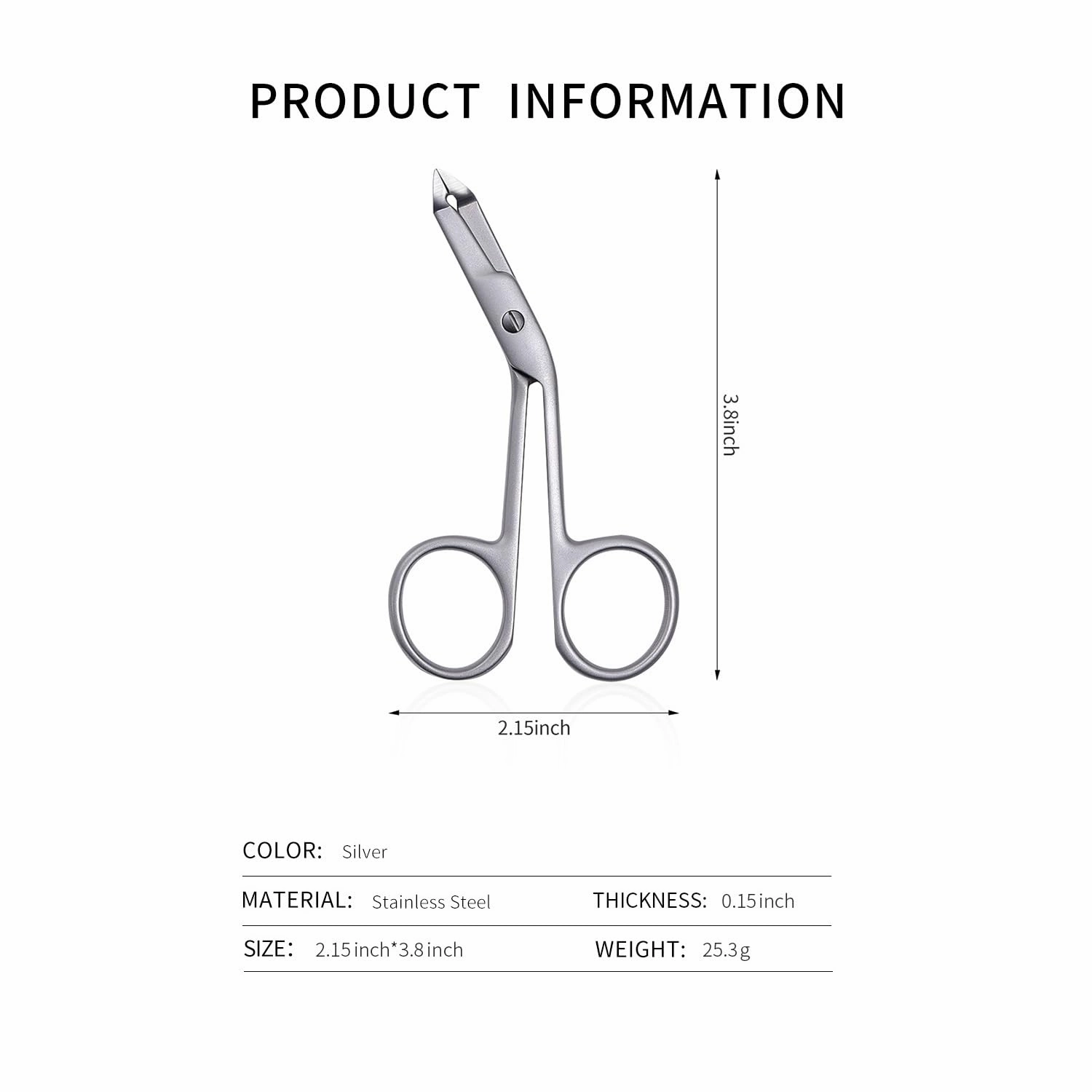 3pcs Stainless Steel Eyebrow Tweezers Handle Shaped Angled Tweezers Flat Tip Hair Plucker for Eyebrow Trimming and Shaping, Face Hair Tools for Women & Men
