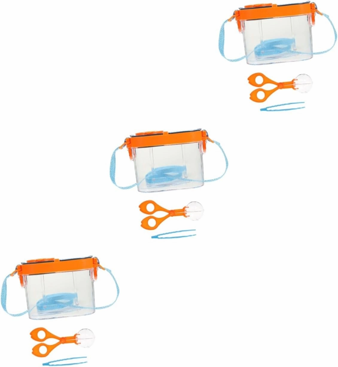 3sets Portable Insect Observation Box High Transparency Collection Container for Boys and Girls Easy to Carry Jar for Nature Exploration and Learning Activities