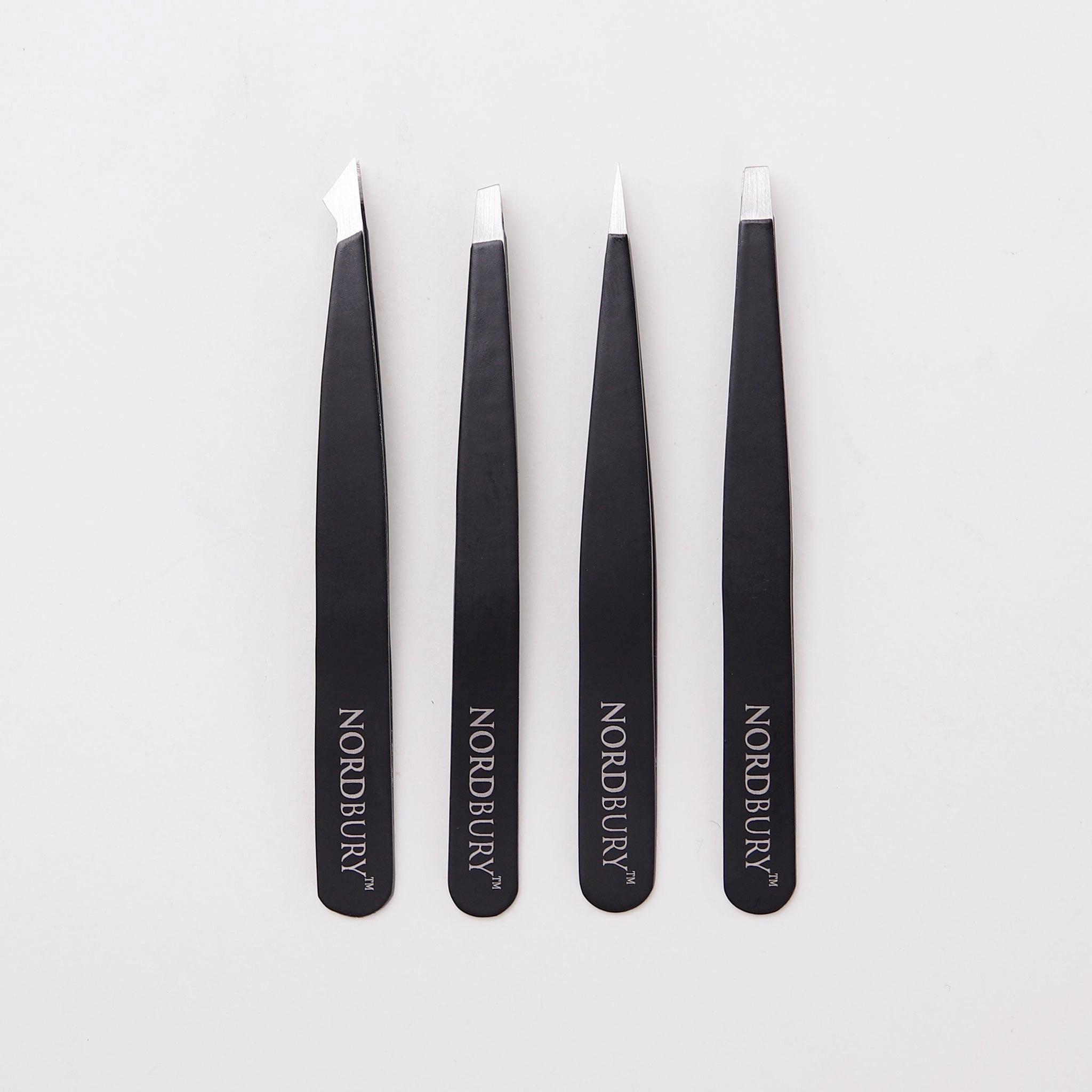 4 Piece Combination Tweezer Set