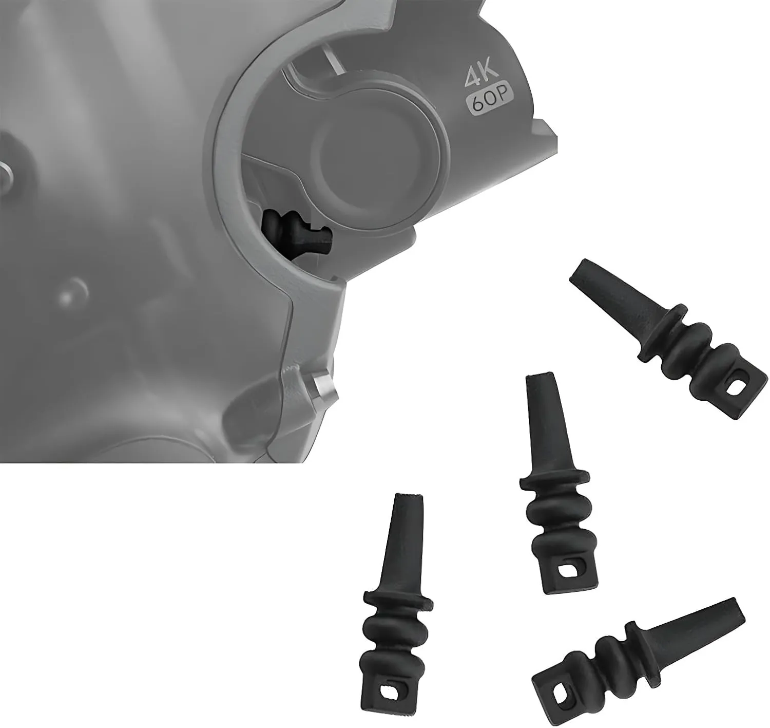 4Pcs Gimbal Shock Absorption Rubber Replacement for DJI FPV Drone Accessories Original Shock Absorber Ball Damping Rubber Gimbal Shock Bracket Repair Parts