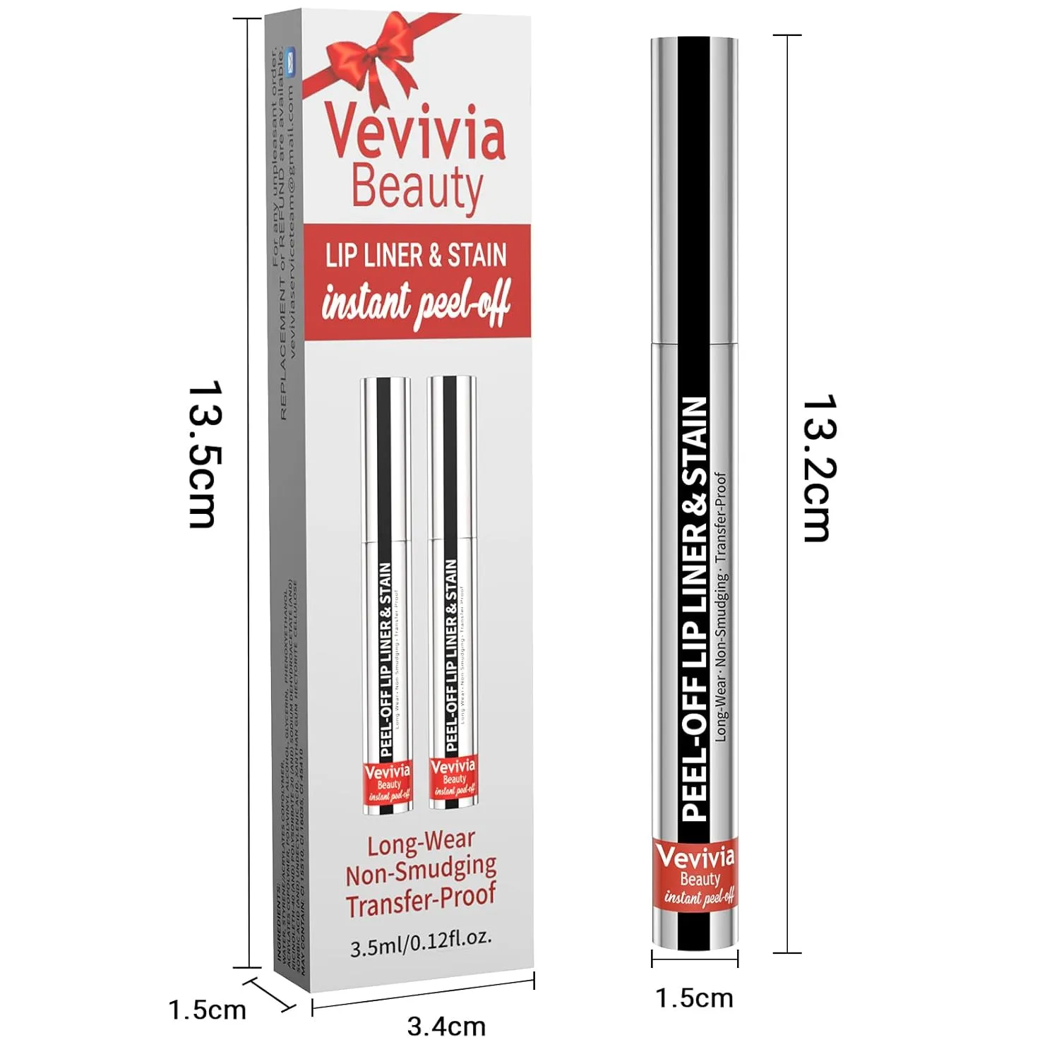 4pcs Lip Stain Peel Off - Lip Liner Stain Long Lasting Waterproof with Tweezer,2-in-1 Lip Liner Matte,Natural Finish,Non-Stick Cup,Stay On All Day,Perfect for Gift(Cocoa Rose Nude Mauve)