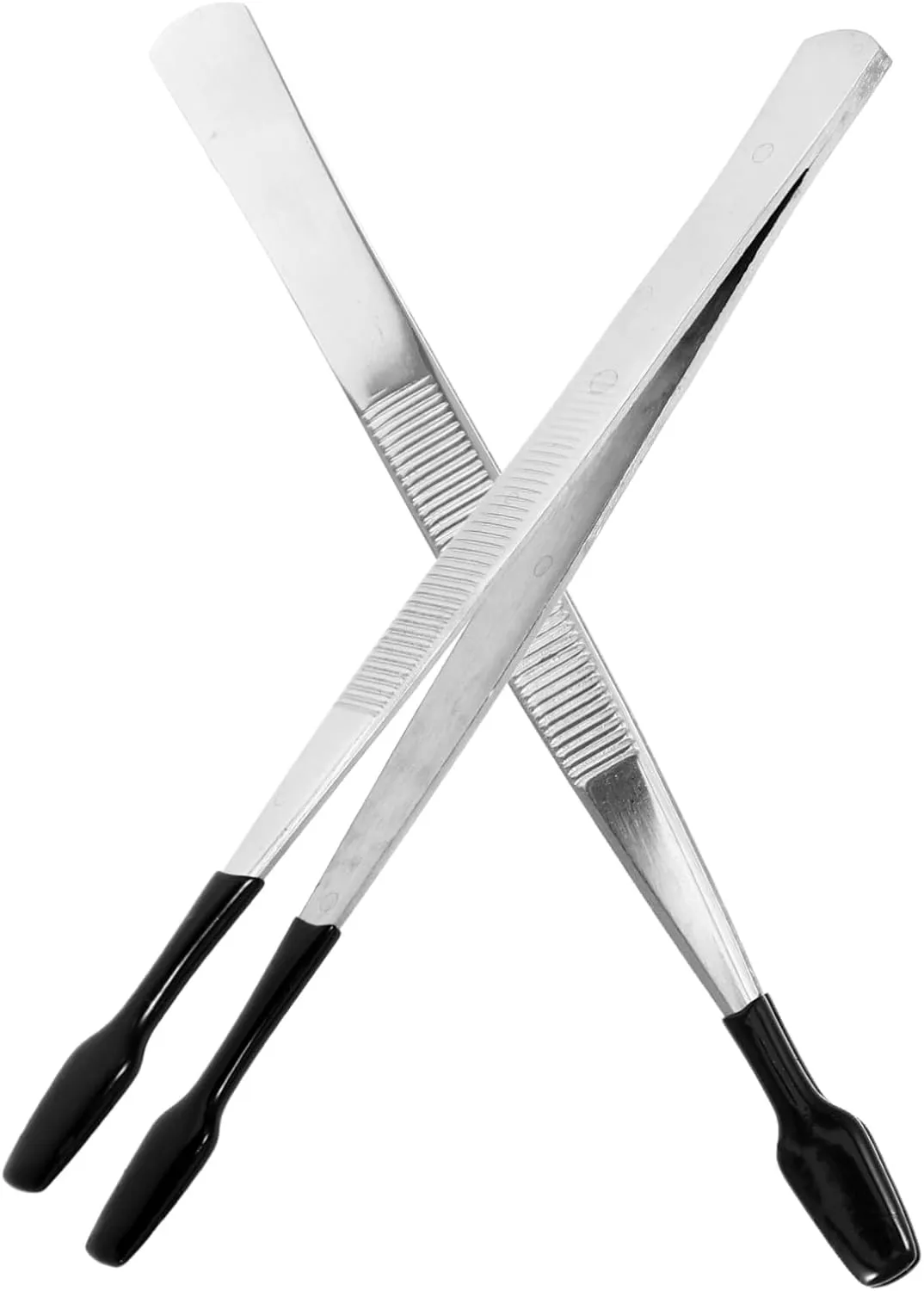 4sets Multi-use Tweezers for Stamp Collecting Jewelry Lash Application Scrapbooking Comfortable Handle Stainless Steel Fine Tip 2pcs*4