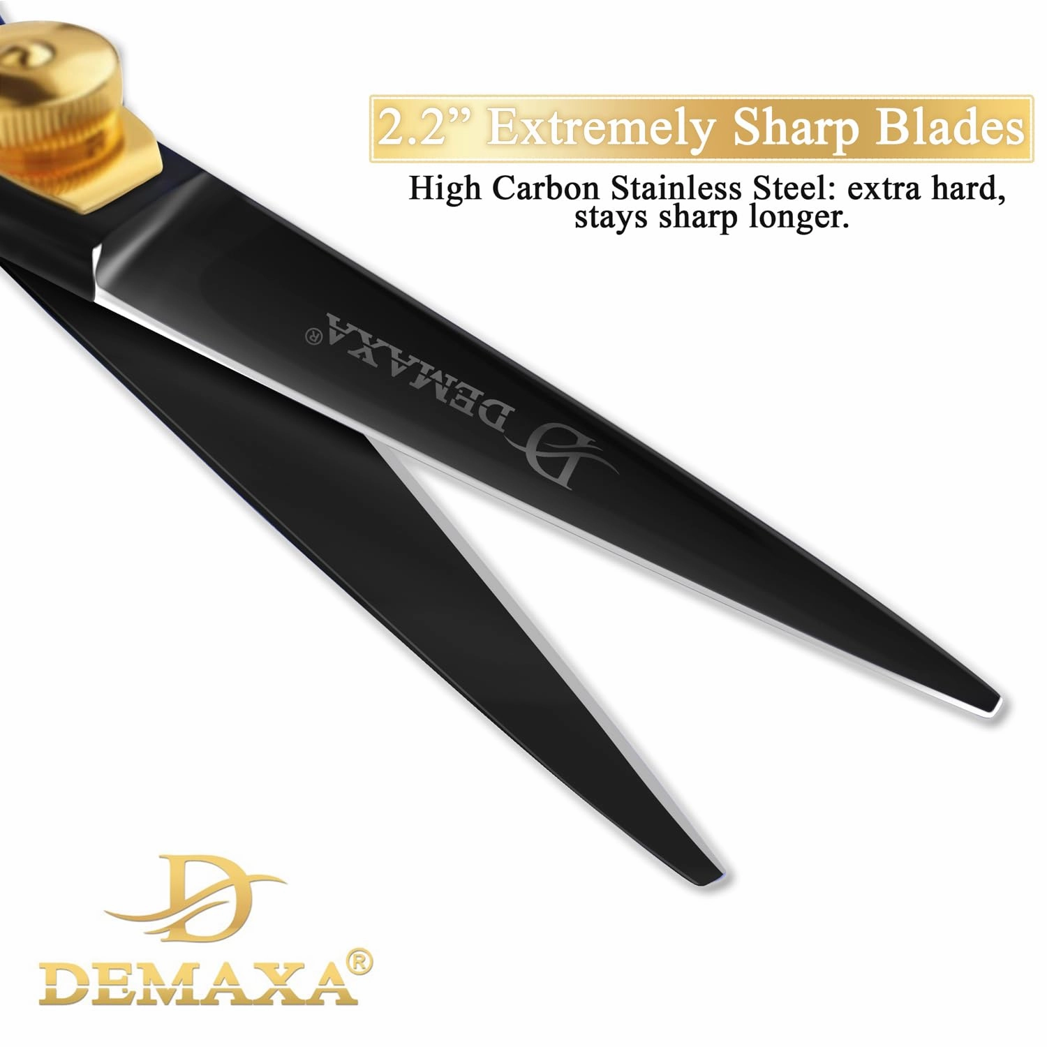 5.5" Beard and Mustache Scissors Set with Beard Mustache Comb, Rust-Proof, Professionally Sharpened for Precision Trimming with Tweezers, Beard Scissors for Perfect Gift-Premium Black Scissors