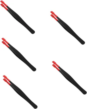 5pcs Multi-use Tweezers for Eyelash Sticker Jewelry and Stamp Durable and Ergonomic Metal Tweezers
