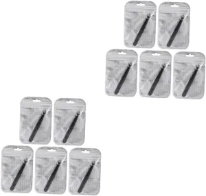 5pcs Set Stainless Steel Eyebrow Clip Set Ergonomic Eyebrow Tweezers for Precision Makeup for Women and Men for Home and Travel