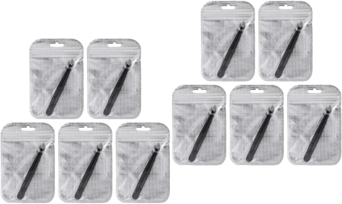 5pcs Set Stainless Steel Eyebrow Clip Tweezers Set Ergonomic Makeup Tool for Precision Eyebrow Grooming Durable and Portable for Men and Women for Home and Travel Use