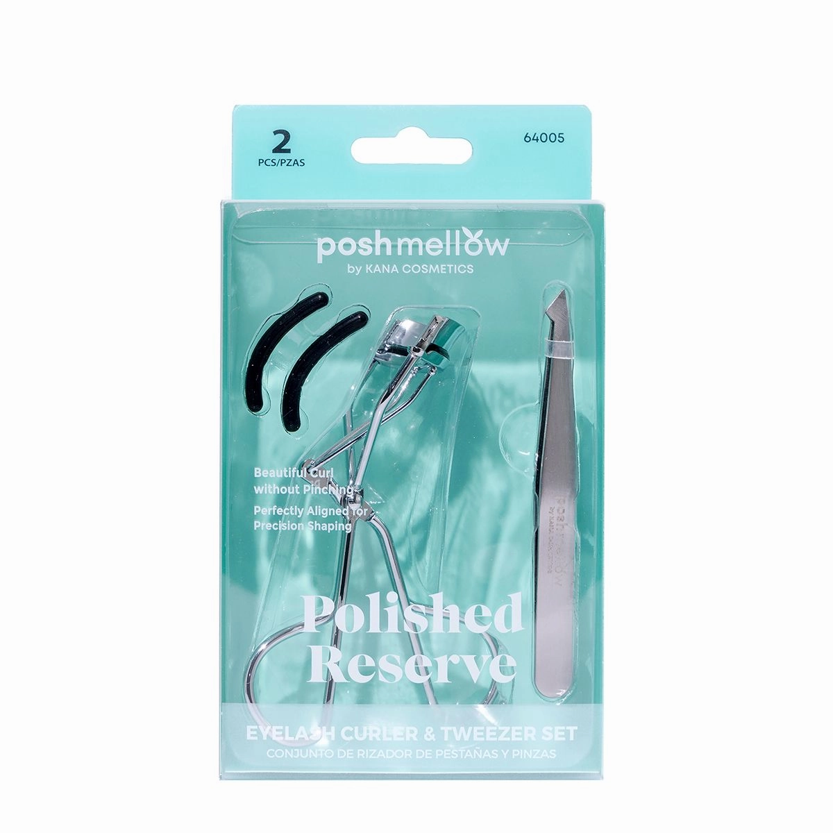 64005 Polished Reserve: Eyelash Curler & Tweezer Set
