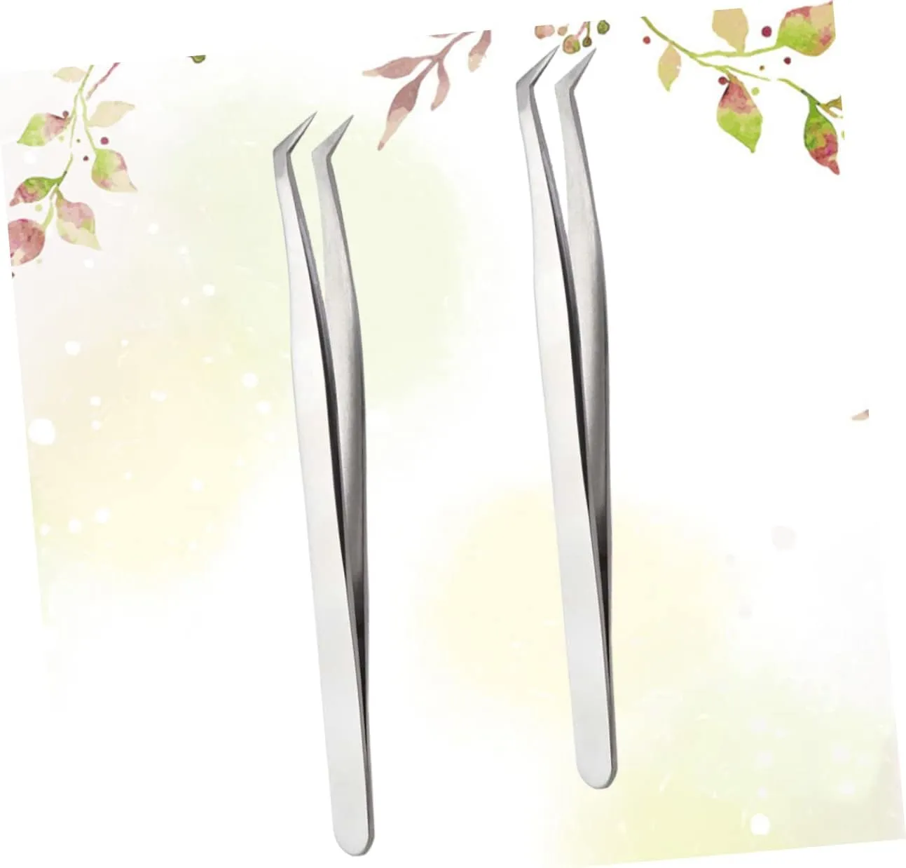 6pcs Grafting Eyelashes Tweezers Silver Eyelash Extension Tools for Precision Application Lightweight and Design for Makeup Weddings Photoshoots Daily Wear