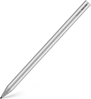 Adonit Neo Ink, Magnetic Attachable Stylus Pen for Microsoft Surface, 4096 Pressure Sensitivity, Tilt, Palm Rejection, Compatible with Surface Book/Go/Pro/Studio, Surface Laptops- Matte Silver