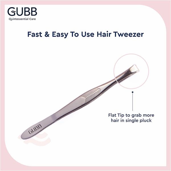 AM2057 Gubb Flat Tip Tweezer For Precise Usage Stainless Steel