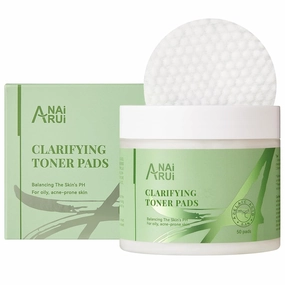 ANAI RUI Clarifying Toner Pads for FaceFacil Peel Pad, Face Exfoliating Pad, Balance Skin's PH, 50 Pads