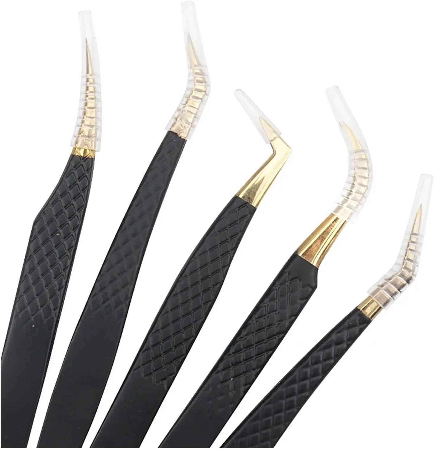 Anti-static Stainless Steel Eyelashes Tweezers Lashes Extension Supplies Industrial Precision Eyebrow Tweezer Makeup Tools(AA291-06)