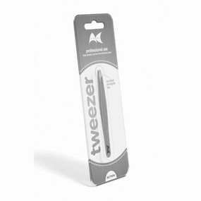 Artist's Choice Silver Tweezer Arched Straight Tip AC-TW14