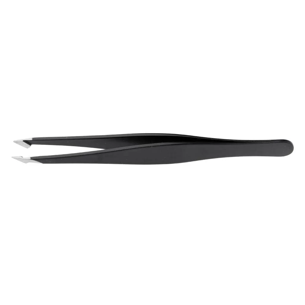 barenx Eyelash Tweezers Eyebrow Shaping Tweezers Sharp Head - Curved Head