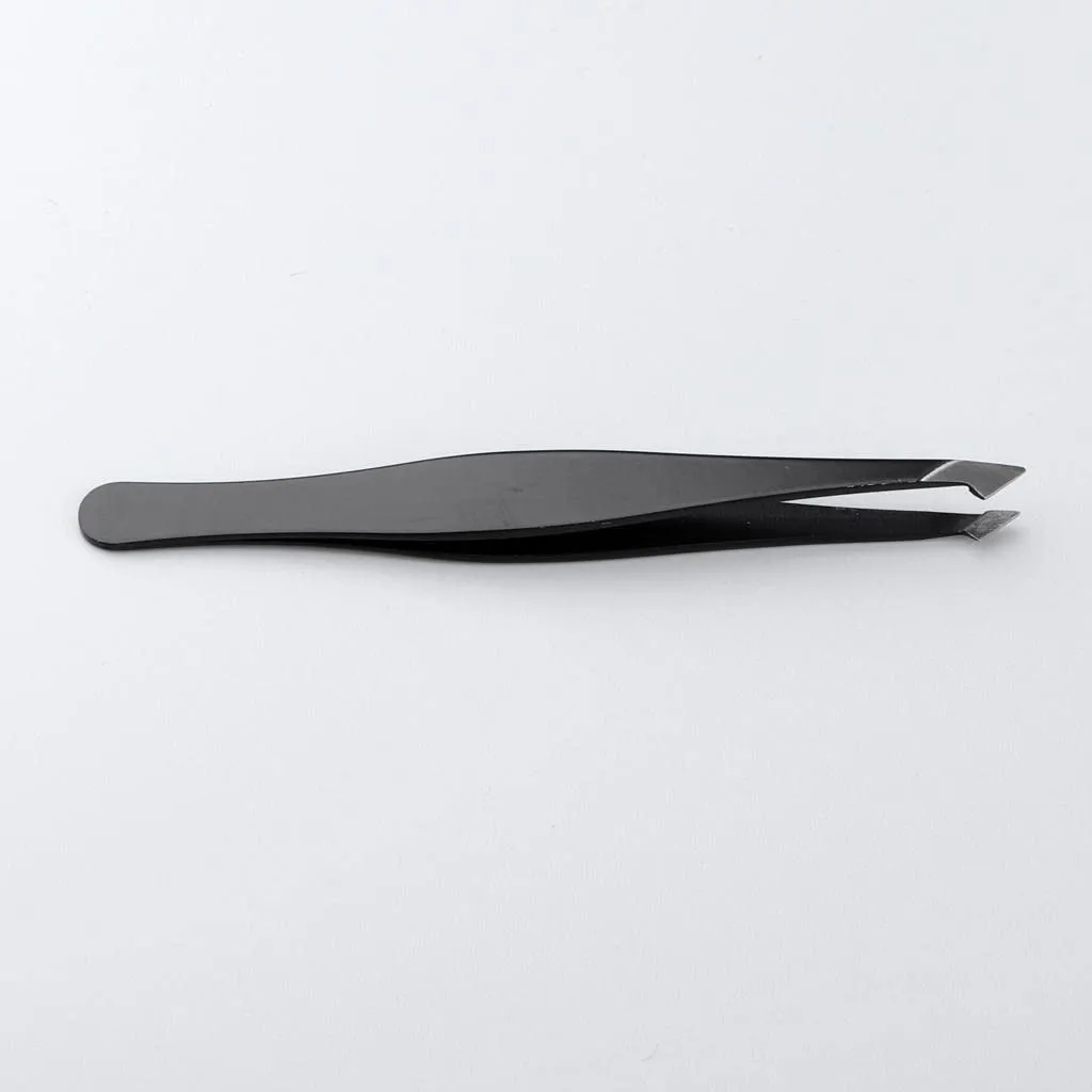 barenx Eyelash Tweezers Eyebrow Shaping Tweezers Sharp Head - Curved Head