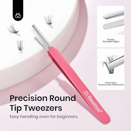 Beetles Lash Clusters 320pcs Individual Lashes 30D Natural Wispy Eyelash Clusters 8-16mm Cluster Eyelash Extensions D Curl False Eyelashes DIY Cluster Lashes (C028, 30D, 8-16mm)