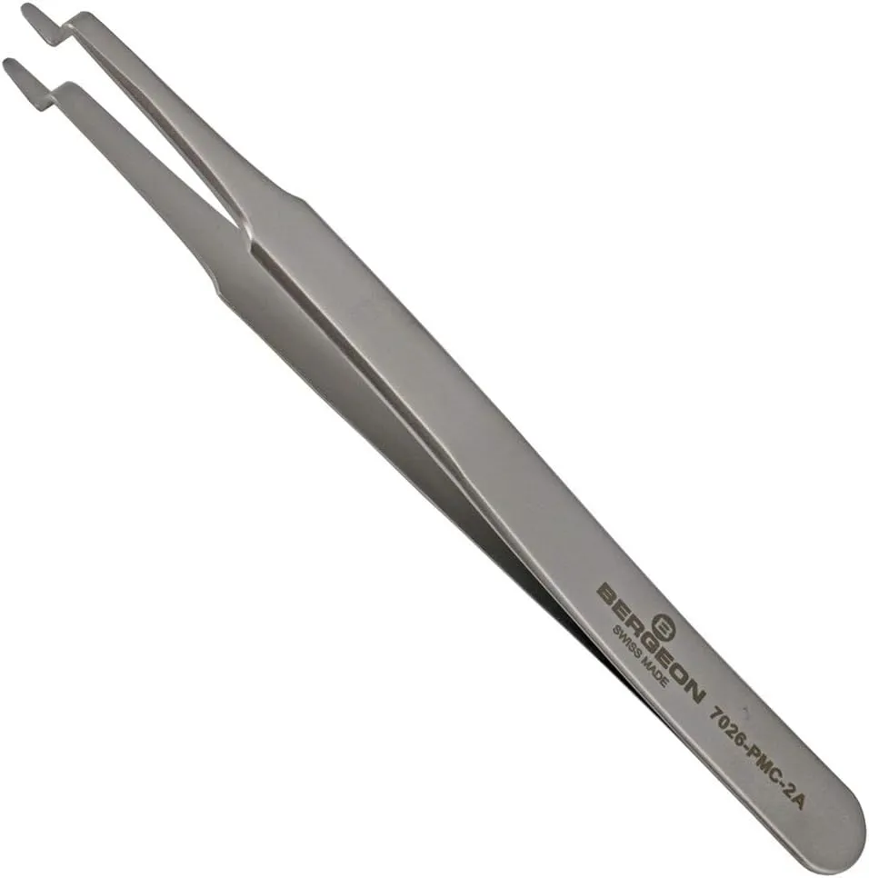 Bergeon 7026-PMC-2A Special Chronograph Watch tweezer for Hands Installing