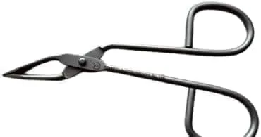 Bianco Instruments BI-195 Professional Quality Scissor Type Tweezers - Eyebrows Offset Angular Shape Style Tweezers Hair Plucker and straight Tip Scissors (Pack of 2)