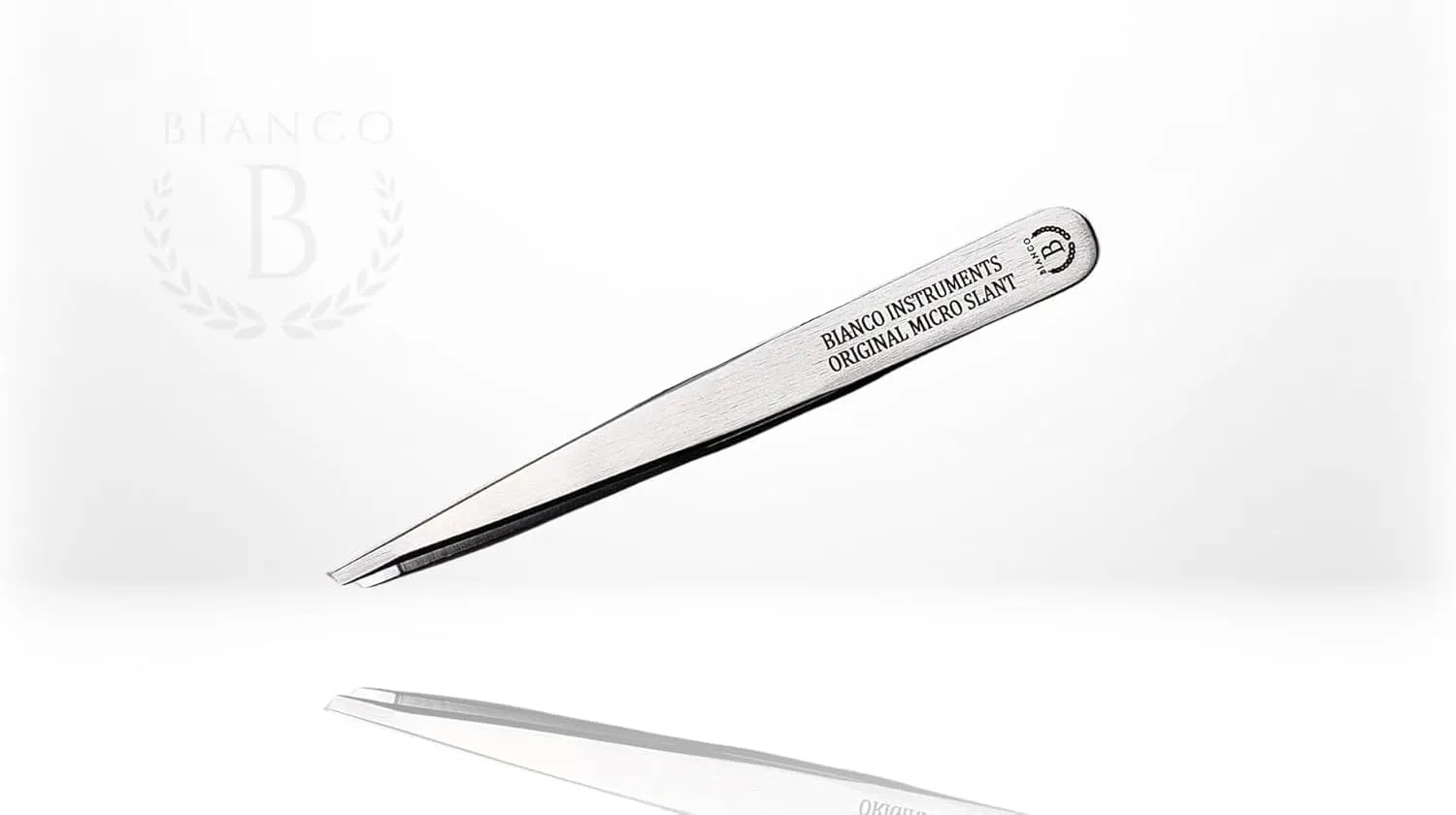 Bianco Instruments EL-199 Original Micro Slant Tweezer Stainless Steel Made in the USA