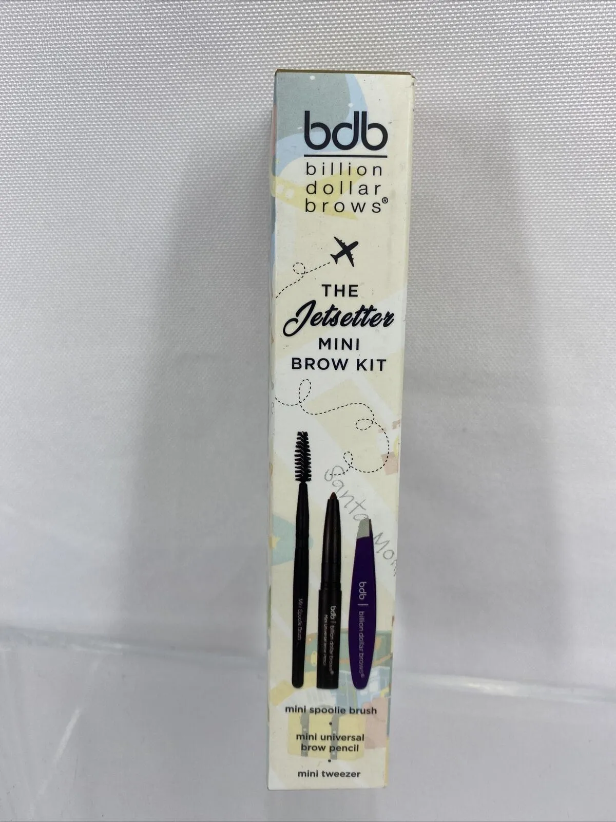 Billion Dollar Brows Jet Setter Kit Mini Universal Brow Pencil Tweezer  3pcs