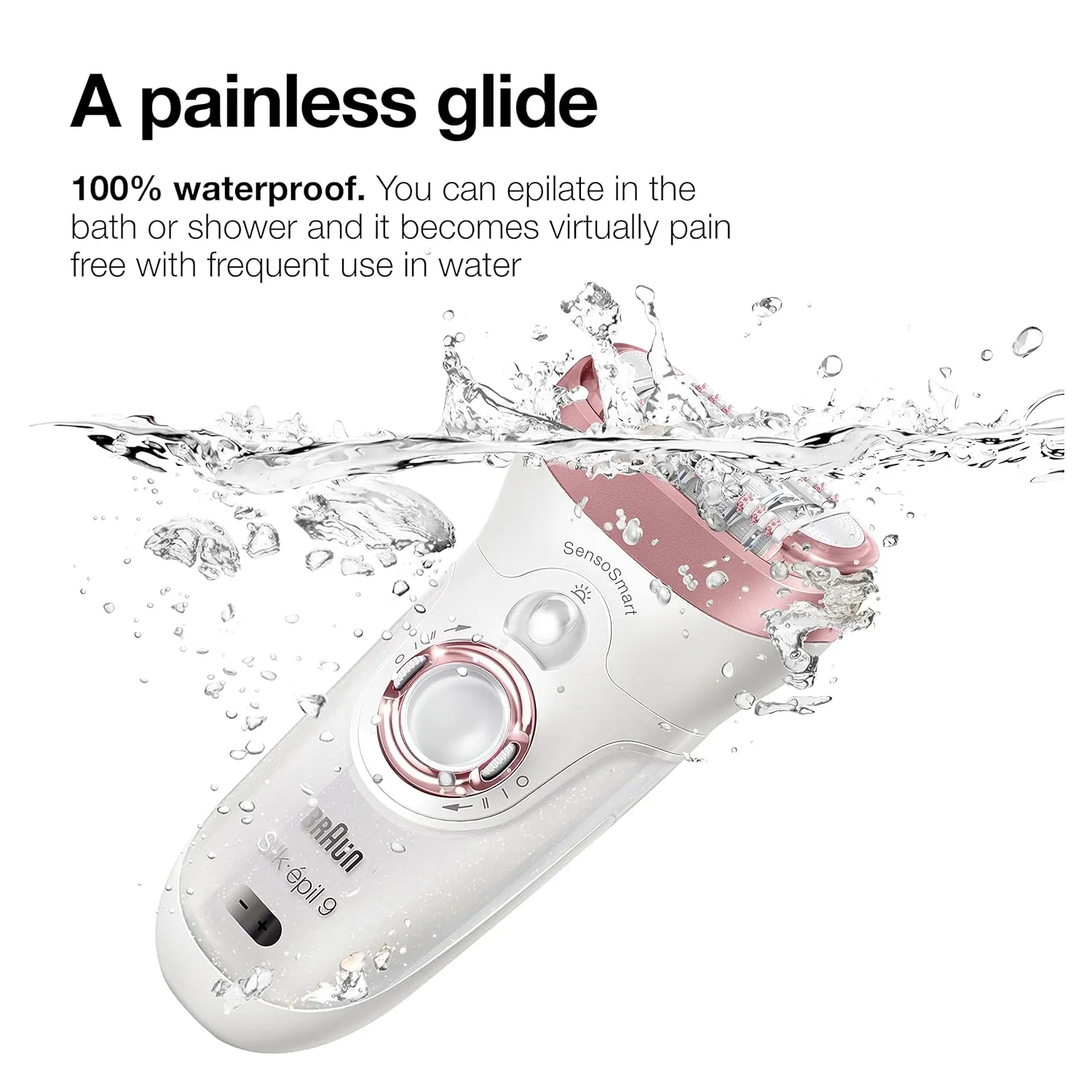 Braun Epilator Silk-épil 9 9-720, Hair Removal Device, Epilator for Women, Wet/Dry, Waterproof, 3-in-1 Epilate, Shave, or Trim, Salon-Like Smooth Skin, Womens Shaver & Trimmer, Cordless, Rechargeable