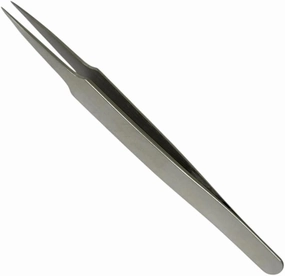 BUZZUFY D12 Precision Strong Steel tweezer for Watchmaker, 120mm for Watch Parts, Non-Magnetic