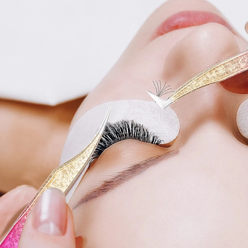 Clark & Co. 3D Ice Flower Eyelash Tweezers – High-Precision Stainless Steel Lash Extension & Eyebrow Tool