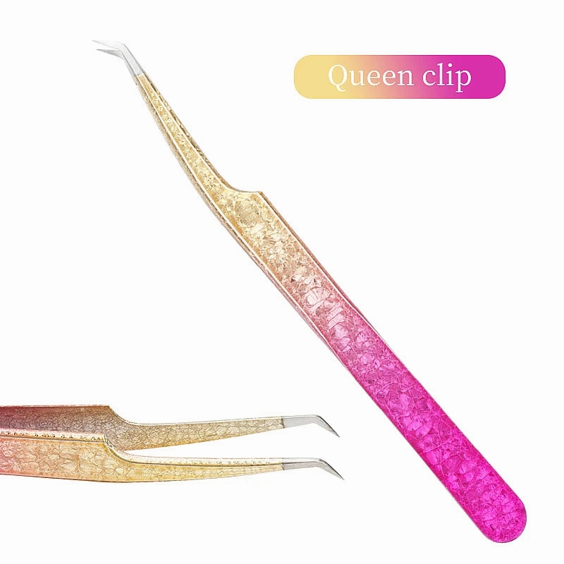 Clark & Co. 3D Ice Flower Eyelash Tweezers – High-Precision Stainless Steel Lash Extension & Eyebrow Tool