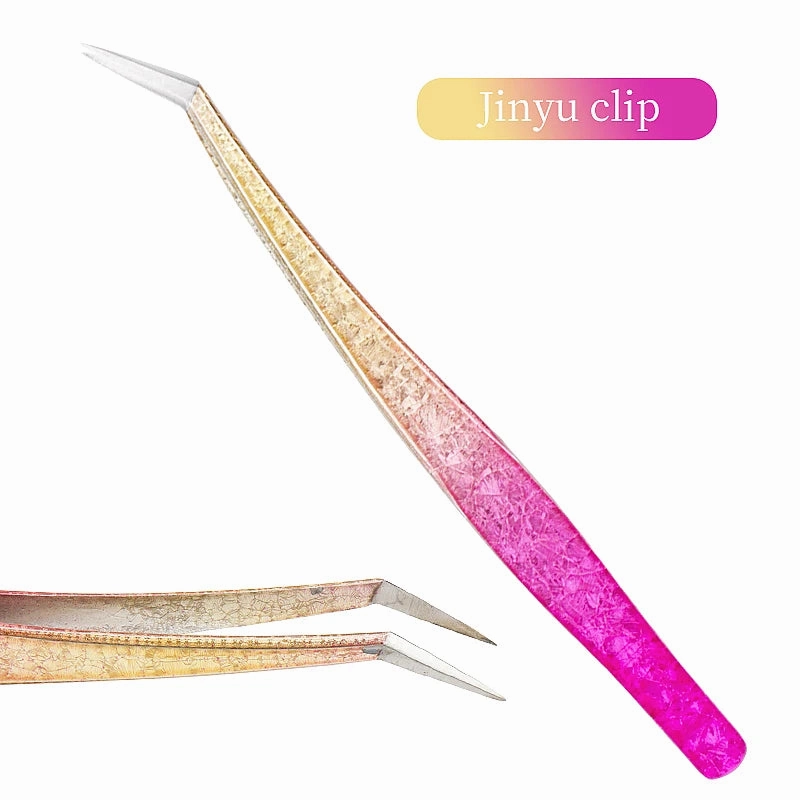 Clark & Co. 3D Ice Flower Eyelash Tweezers – High-Precision Stainless Steel Lash Extension & Eyebrow Tool