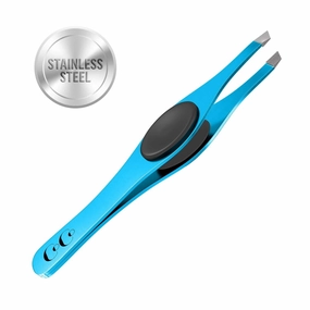Cocos Eyebrow Tweezers for Women & Men - Tweezers Precision Engineered from Medical Grade Stainless Steel - Fine & Ingrown Hair Tweezers, Non Slip, Sharp & Slanted for A Perfect Grip, 1 Pack